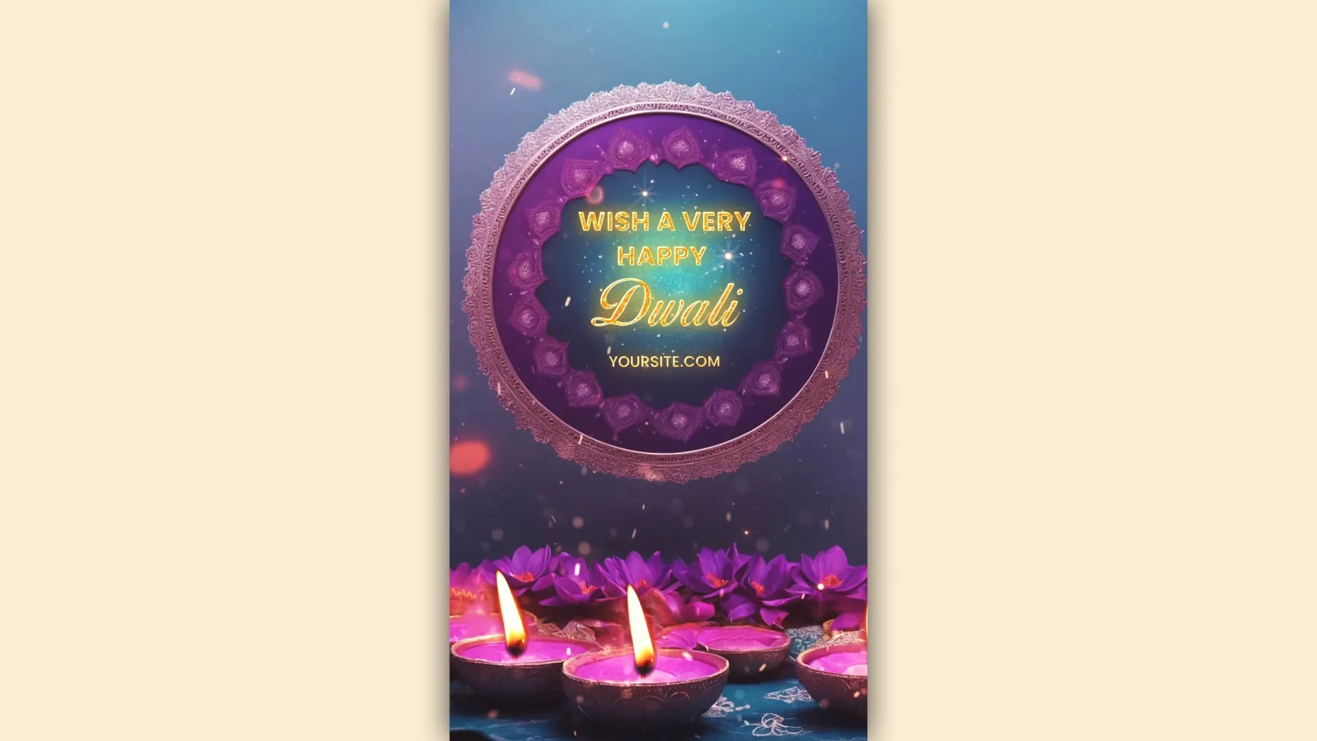 Sparkling Happy Diwali Instagram Story